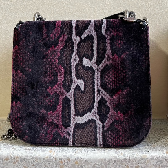 STELLA MCCARTNEY purple snakeskin velvet Falabella Box Bag - Picture 3 of 8